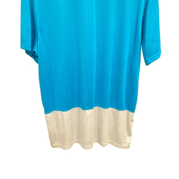 Nike Dri Fit T-Shirt Men's Blue & White Athletic Shirt Size XL - Picture 6 of 8